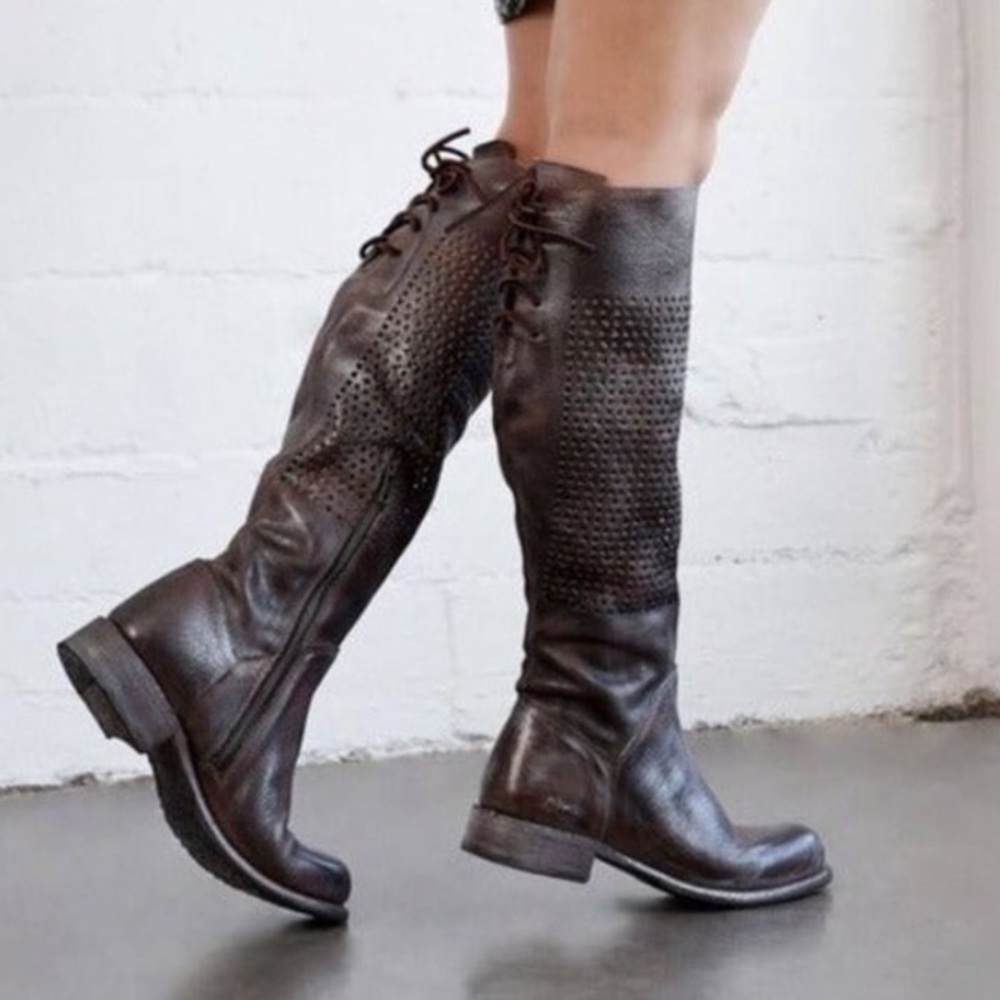 Bed Stu Brown Knee-High Boots